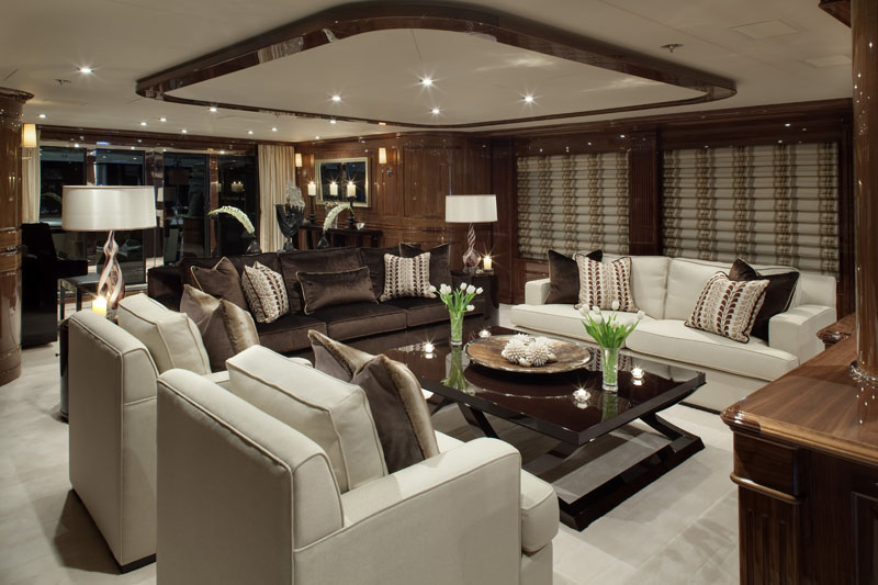 Remember When luxury yacht salon with seating