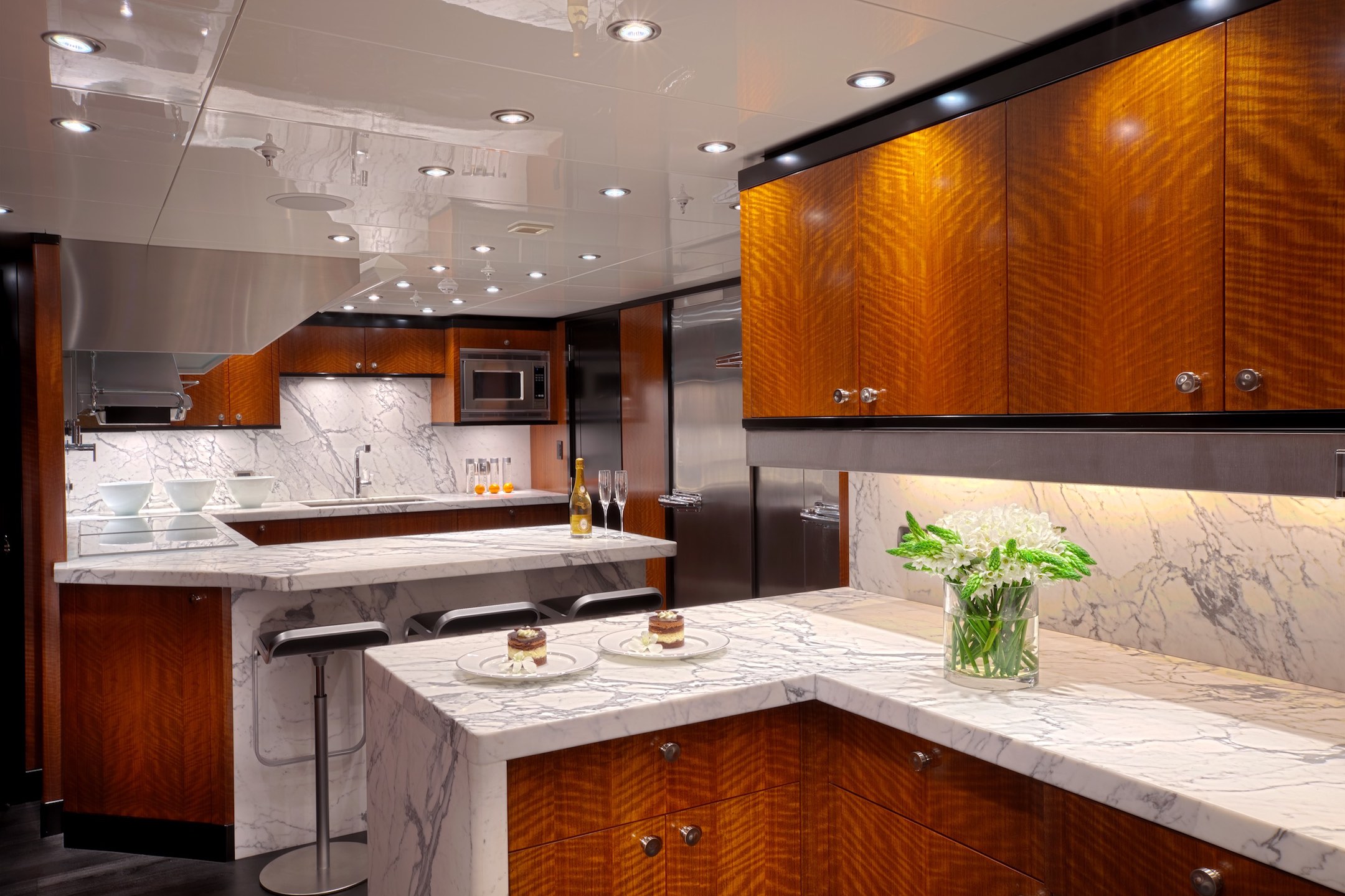 Carpe Diem Luxury Yacht kitchen