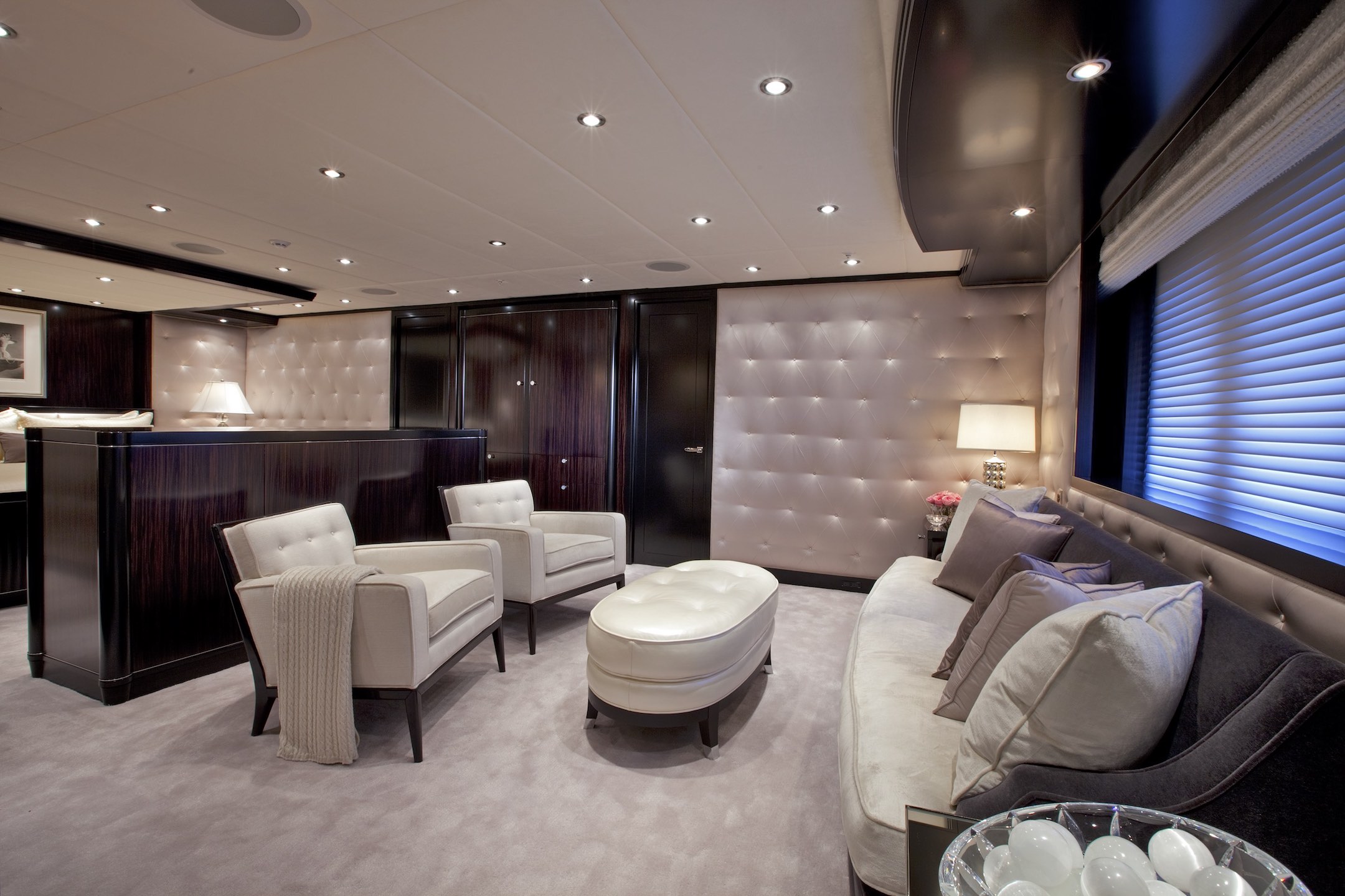 Carpe Diem Luxury Yacht seating area