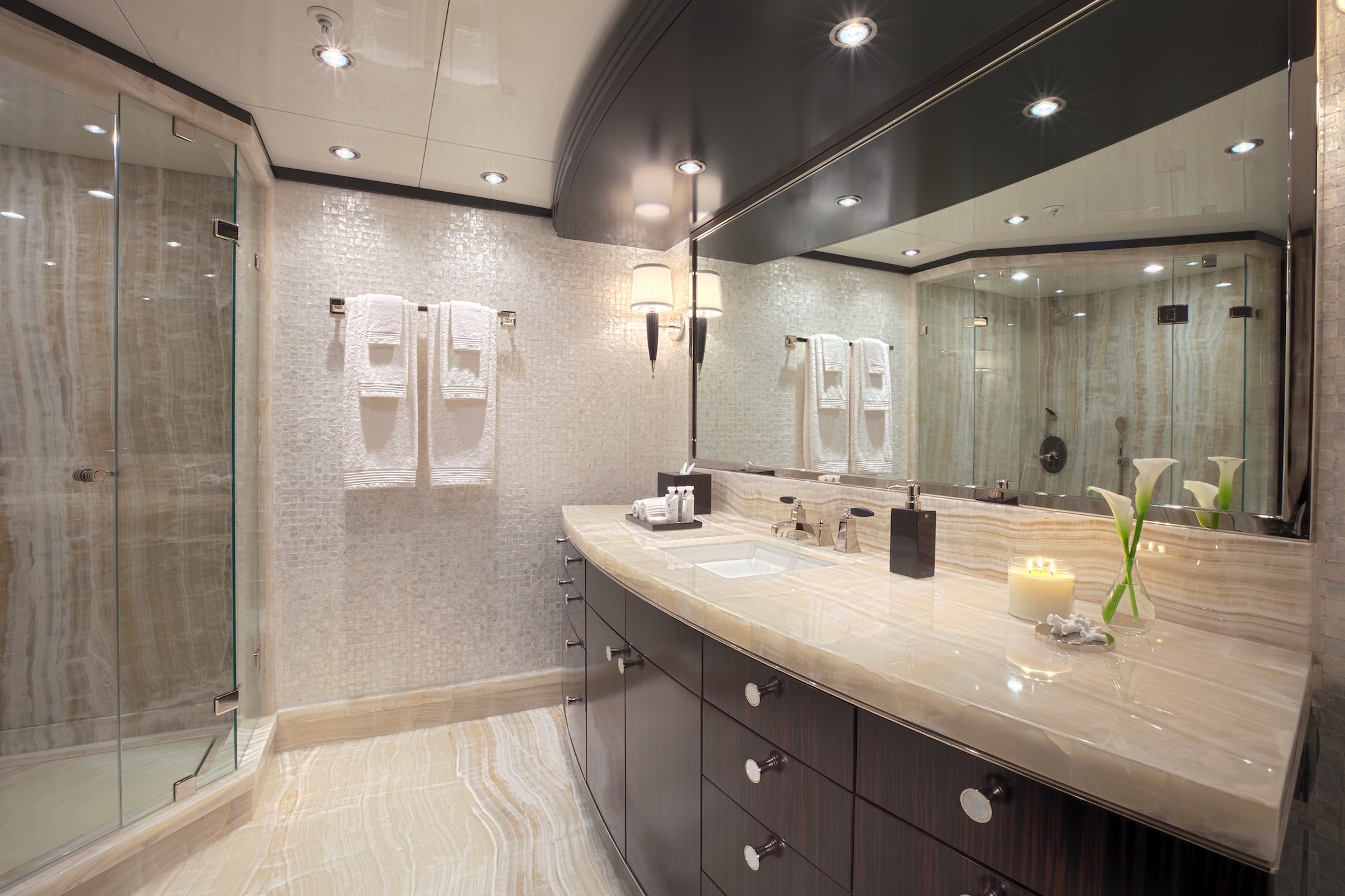 Carpe Diem Luxury Yacht bathroom with shower