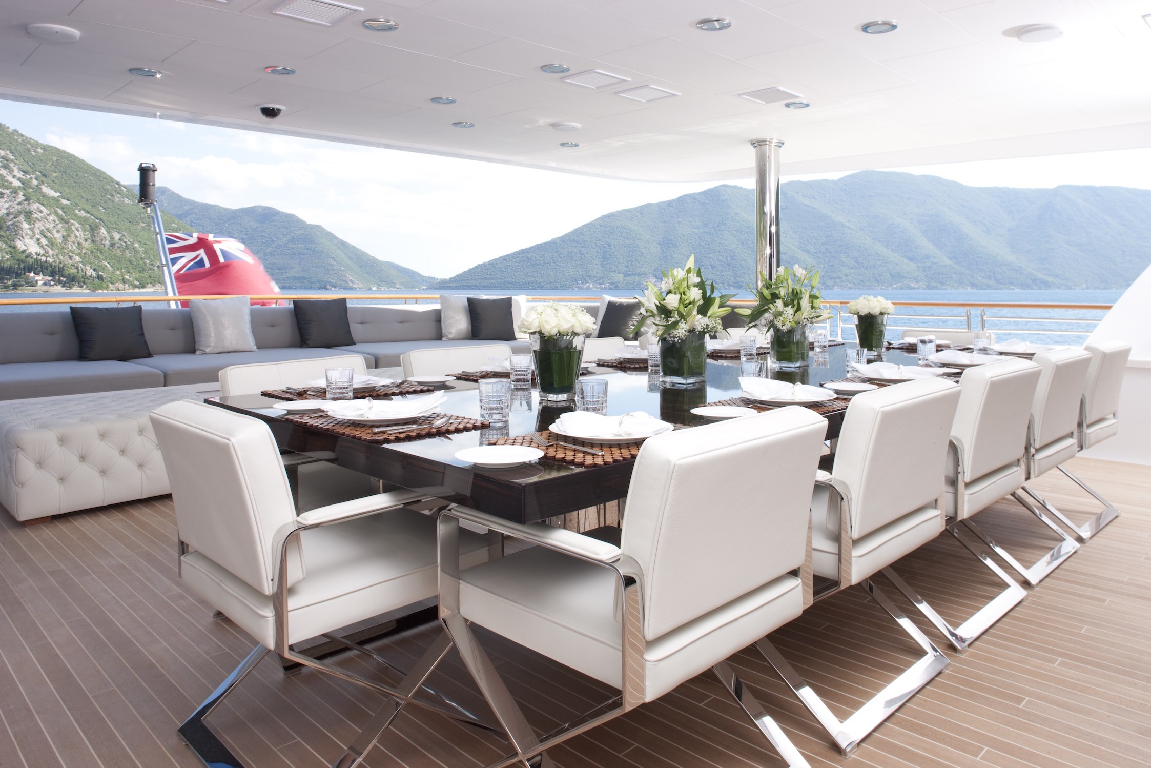 Carpe Diem Luxury Yacht exterior dining